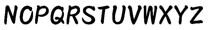 OT-NB Bold Font UPPERCASE