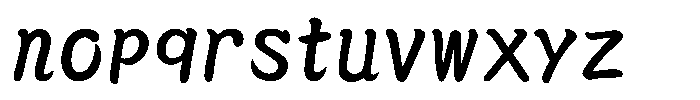 OT-NB Bold Font LOWERCASE
