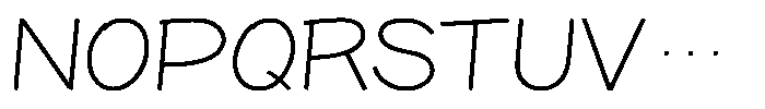 OT-NIS_A Ultra Light Font UPPERCASE