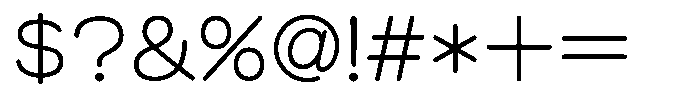 OT-NIS_ANN Light Font OTHER CHARS