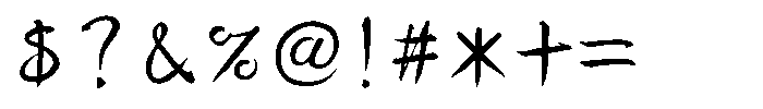 OT-NIS_AYA Light Font OTHER CHARS