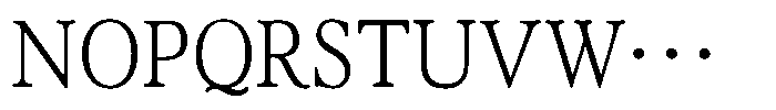 OT-NIS_BK Light Font UPPERCASE