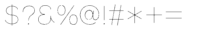 OT-NIS_CUL 2 Light Font OTHER CHARS