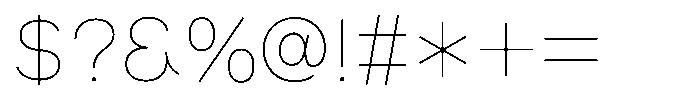 OT-NIS_CUL 3 Light Font OTHER CHARS