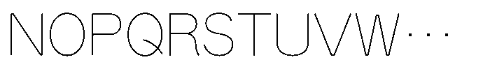OT-NIS_CUL 3 Light Font UPPERCASE