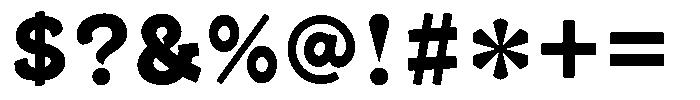OT-NIS_EDO Ultra Bold Font OTHER CHARS