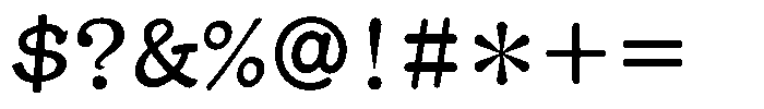 OT-NIS_FG Regular Font OTHER CHARS