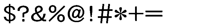 OT-NIS_HEG Medium Font OTHER CHARS