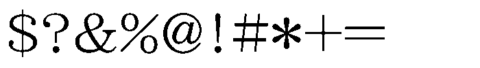OT-NIS_HEM Light Font OTHER CHARS