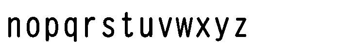 OT-NIS_HER Regular Font LOWERCASE