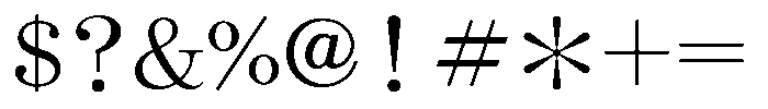 OT-NIS_HM Light Font OTHER CHARS