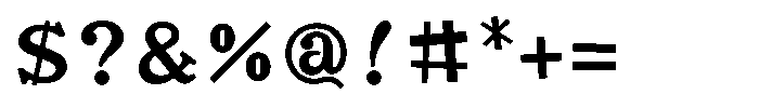OT-NIS_JYA Medium Font OTHER CHARS