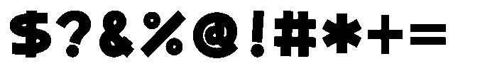 OT-NIS_JYA Ultra Bold Font OTHER CHARS