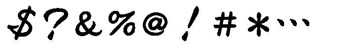 OT-NIS_K Bold Font OTHER CHARS