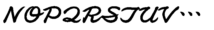 OT-NIS_K Bold Font UPPERCASE