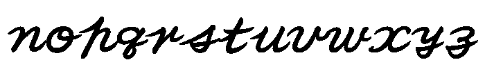 OT-NIS_K Bold Font LOWERCASE