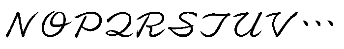 OT-NIS_K Light Font UPPERCASE