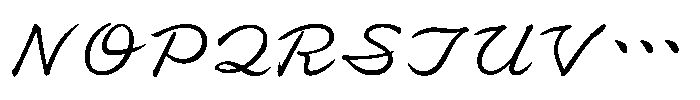OT-NIS_K Regular Font UPPERCASE