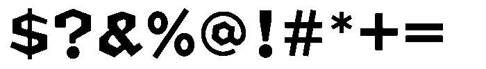 OT-NIS_KAG Ultra Bold Font OTHER CHARS
