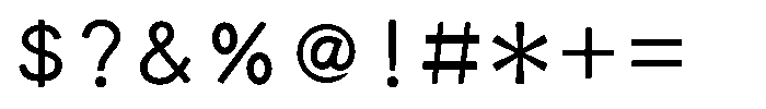 OT-NIS_KYO Regular Font OTHER CHARS