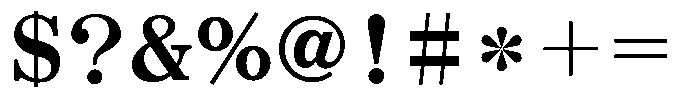 OT-NIS_M 10 Heavy Font OTHER CHARS