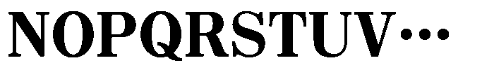 OT-NIS_M 10 Heavy Font UPPERCASE