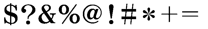 OT-NIS_MPM 8 Bold Font OTHER CHARS