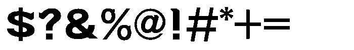 OT-NIS_NEOK Ultra Bold Font OTHER CHARS