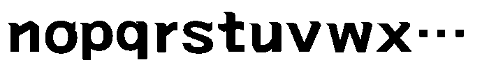 OT-NIS_NEOK Ultra Bold Font LOWERCASE