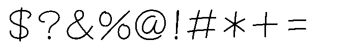 OT-NIS_NIK Light Font OTHER CHARS