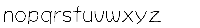 OT-NIS_NIK Light Font LOWERCASE