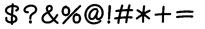 OT-NIS_NKR Bold Font OTHER CHARS