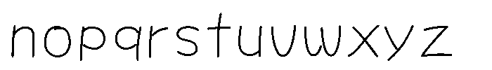 OT-NIS_NKR Light Font LOWERCASE