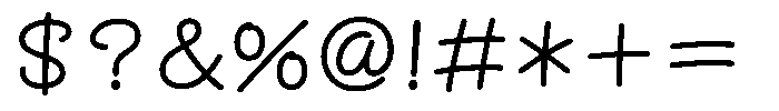 OT-NIS_NKR Medium Font OTHER CHARS