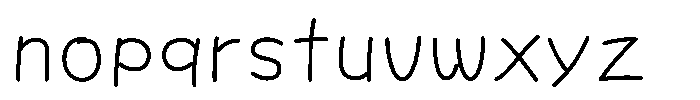 OT-NIS_NKR Regular Font LOWERCASE