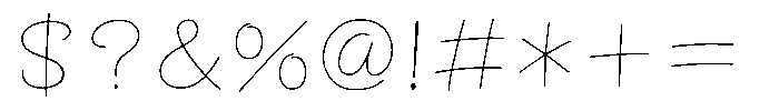 OT-NIS_NKR Ultra Light Font OTHER CHARS