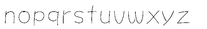OT-NIS_NKR Ultra Light Font LOWERCASE