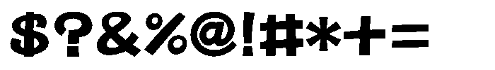 OT-NIS_POP Ultra Bold Font OTHER CHARS