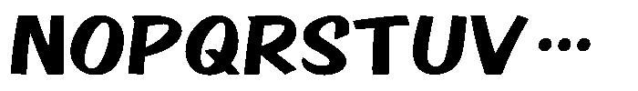 OT-NIS_POP Ultra Bold Font UPPERCASE
