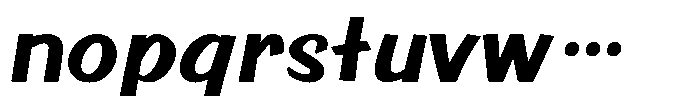 OT-NIS_POP Ultra Bold Font LOWERCASE