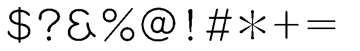 OT-NIS_R 1 Ultra Light Font OTHER CHARS
