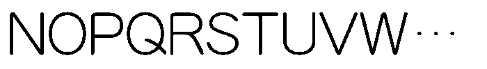 OT-NIS_R 1 Ultra Light Font UPPERCASE