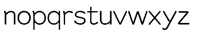 OT-NIS_R 1 Ultra Light Font LOWERCASE