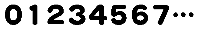 OT-NIS_R 10 Heavy Font OTHER CHARS