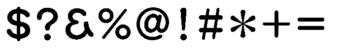 OT-NIS_R 7 Bold Font OTHER CHARS
