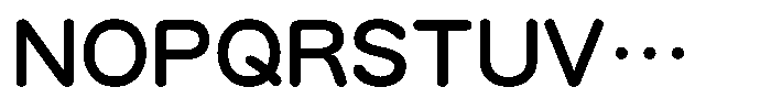 OT-NIS_R 7 Bold Font UPPERCASE