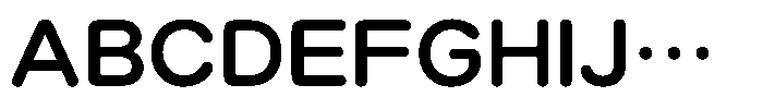 OT-NIS_R 8 Bold Font UPPERCASE