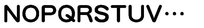 OT-NIS_R 8 Bold Font UPPERCASE