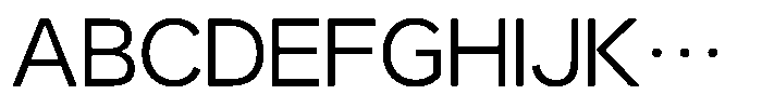 OT-NIS_S 3 Light Font UPPERCASE