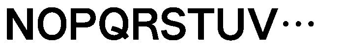 OT-NIS_S 8 Bold Font UPPERCASE